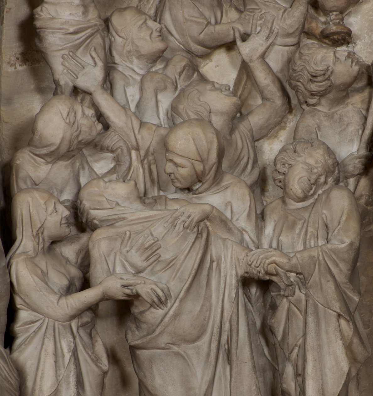 Détail de la Crucifixion, sur la chaire de l