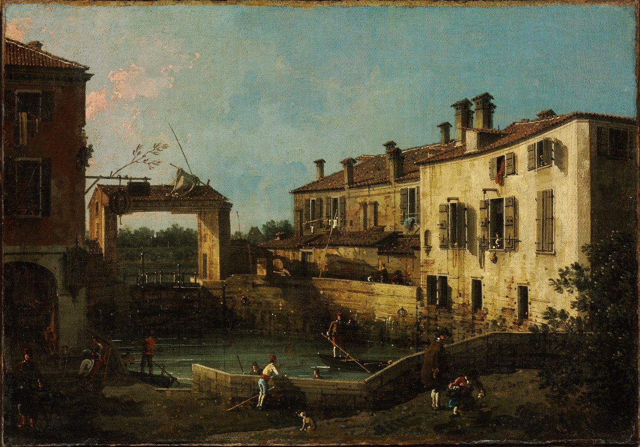 Écluse près de Dolo - Giovanni Antonio Canal