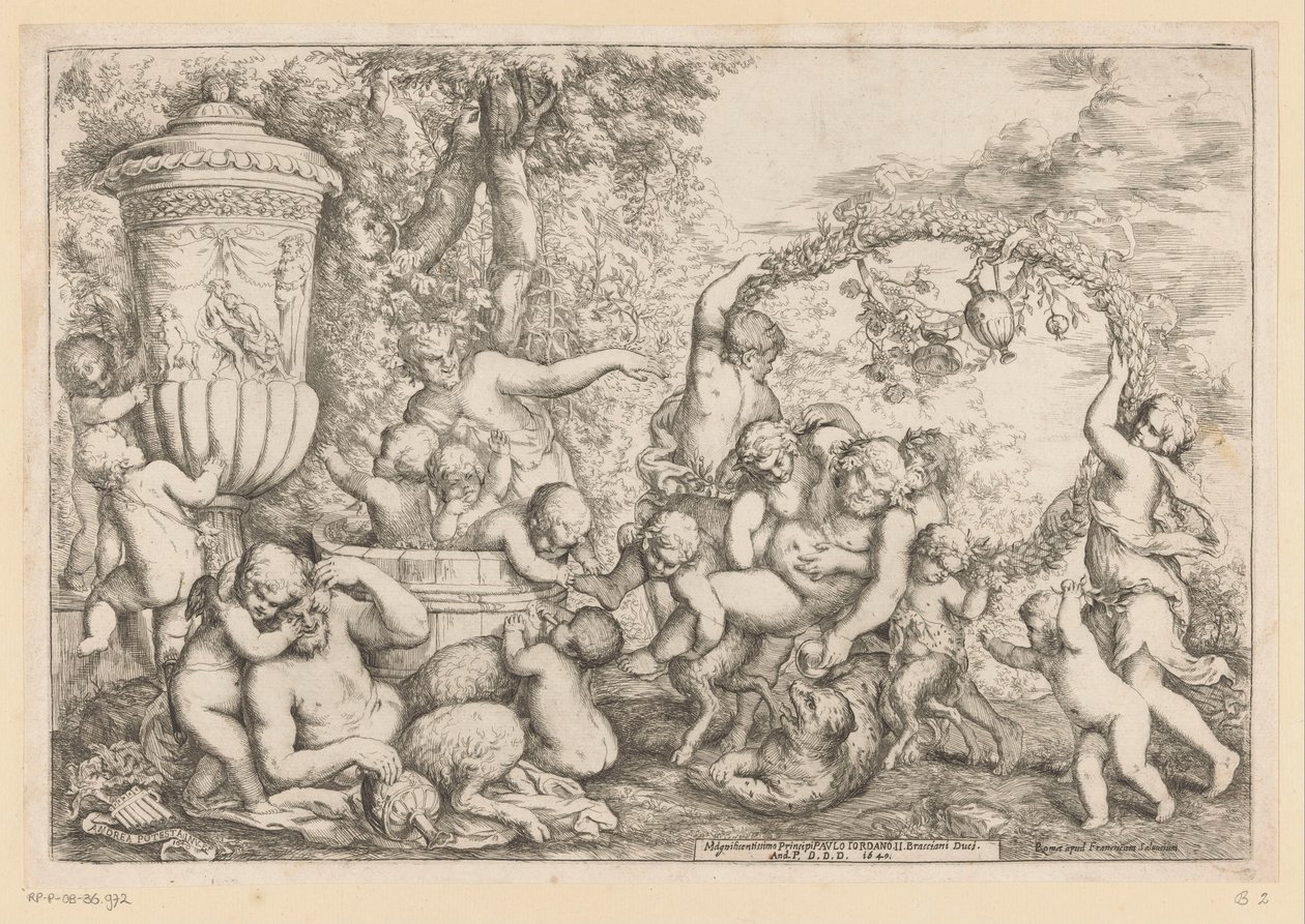 Bacchanale avec Silène - Giovanni Andrea Podesta