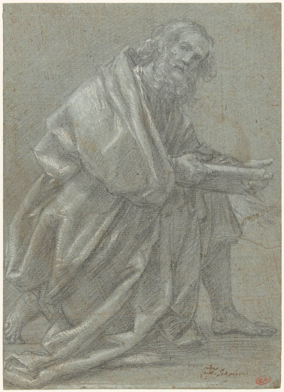 Étude pour un apôtre agenouillé - Giovanni Baglione