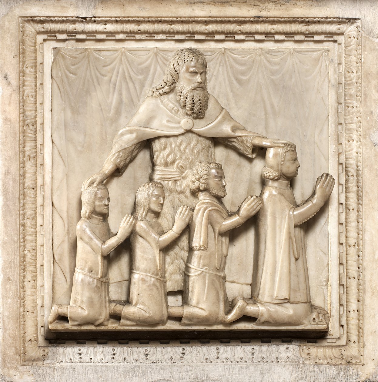 Quatre donateurs et Saint Pierre - Giovanni Balduccio