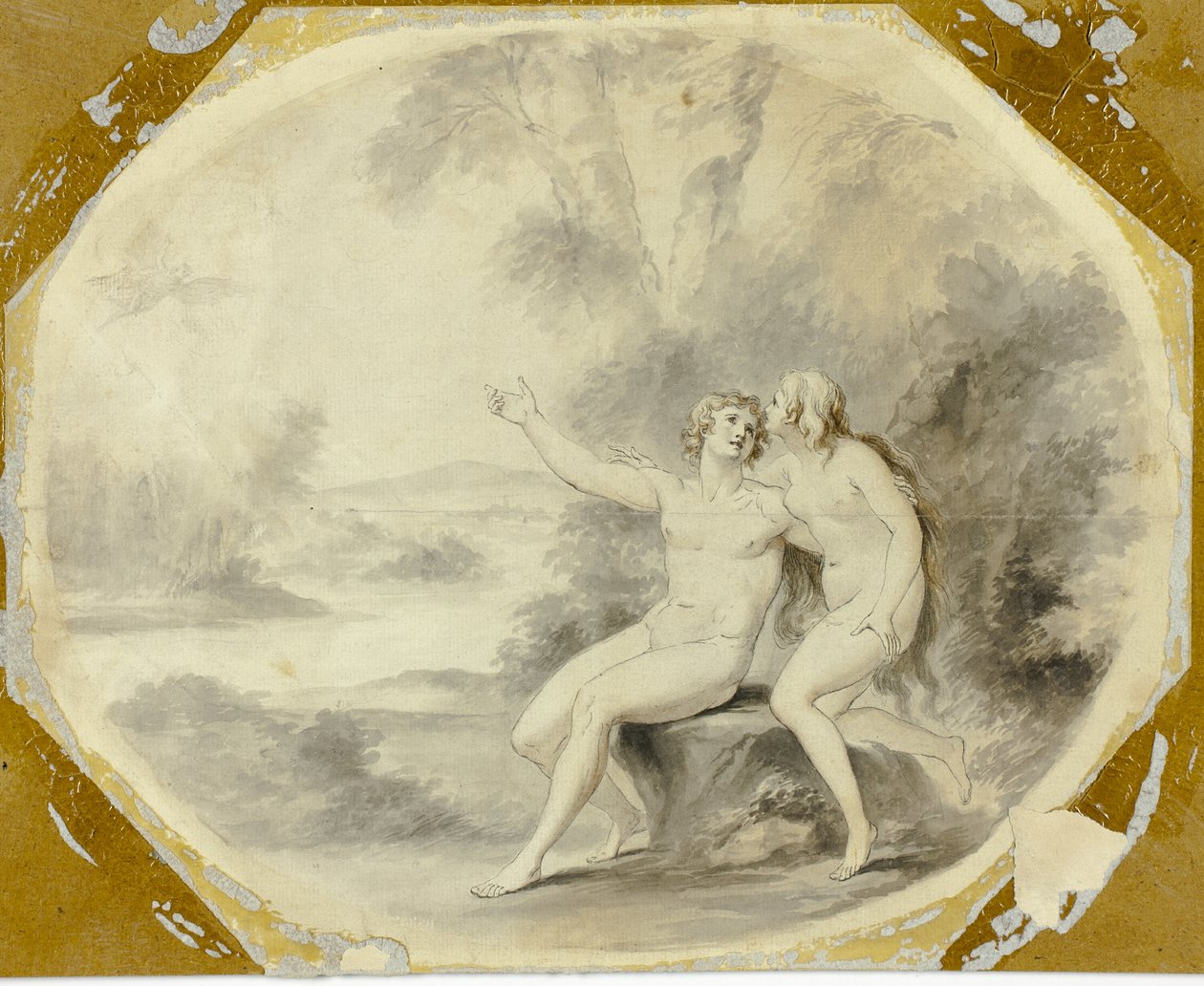 Adam et Eve au paradis - Giovanni Battista Cipriani