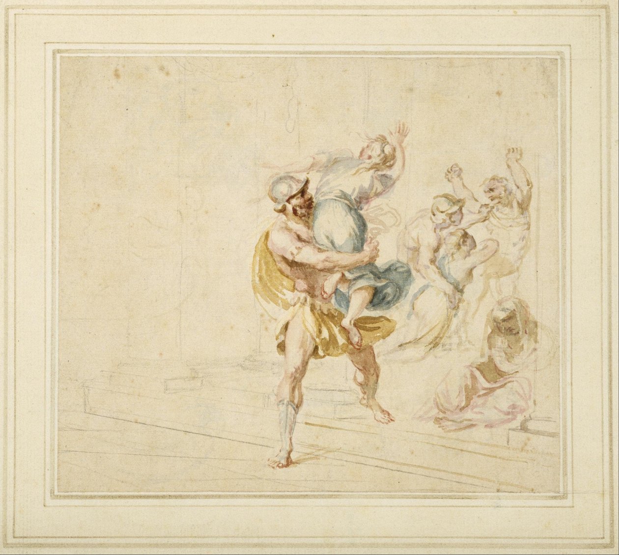 Le viol des Sabines - Giovanni Battista Cipriani
