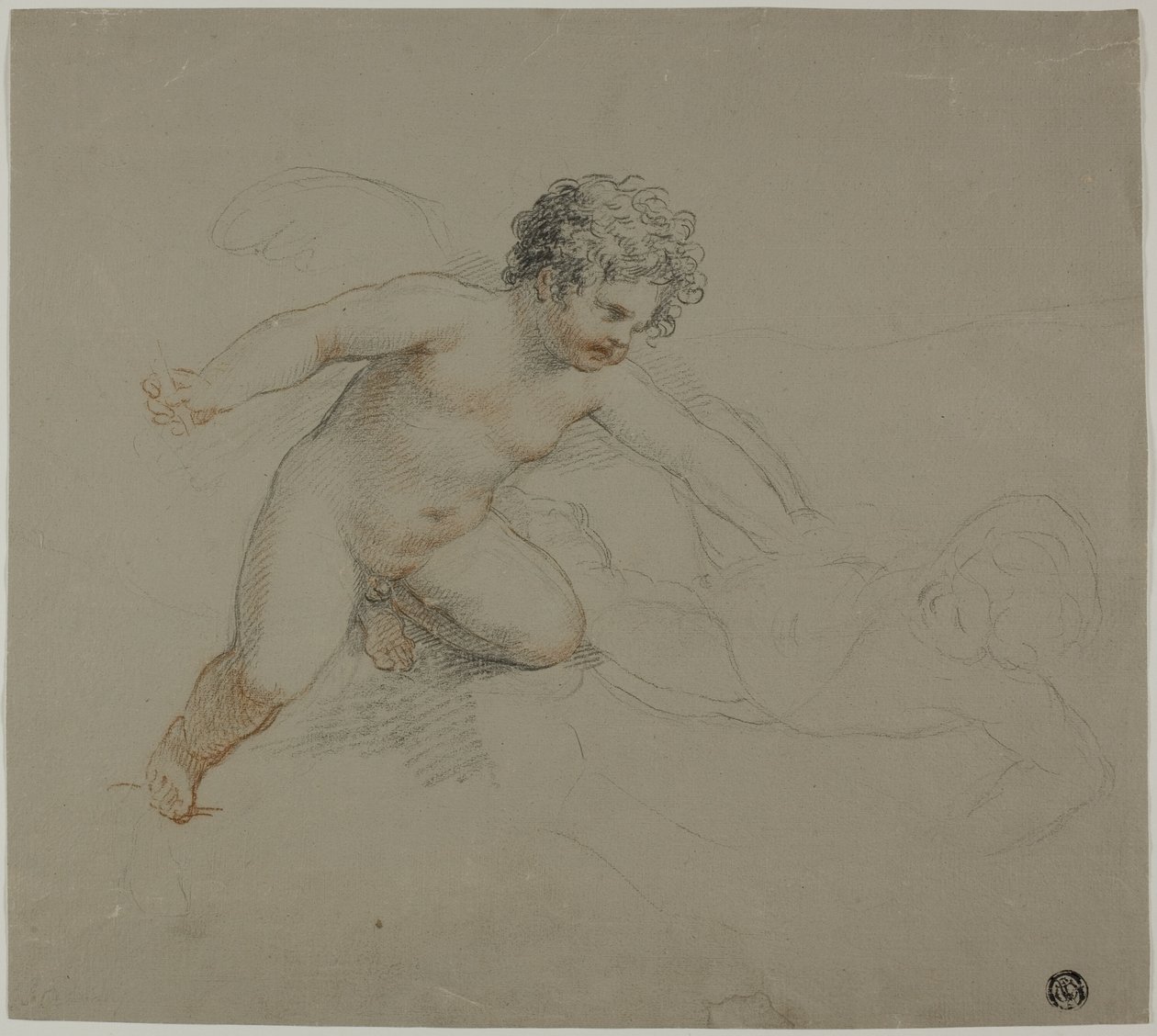 Deux Putti se battant - Giovanni Battista Cipriani