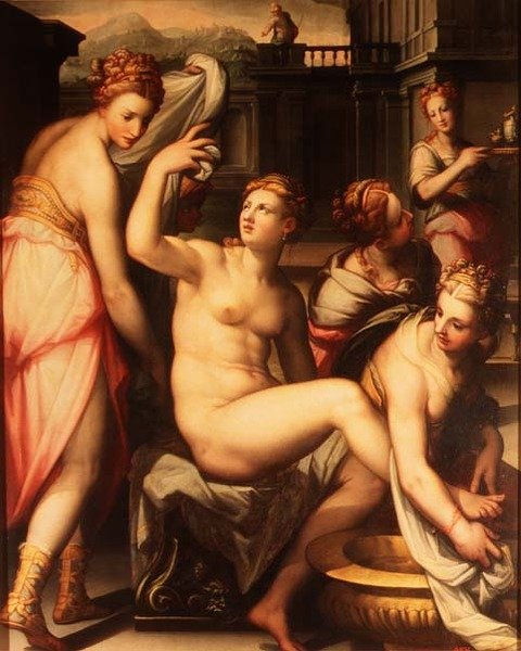 Bethsabée au bain - Giovanni Battista Naldini
