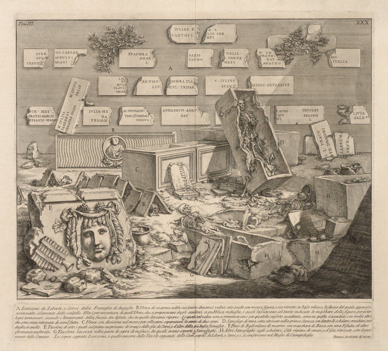 Iscrizioni de Liberti e Servi - Giovanni Battista Piranesi