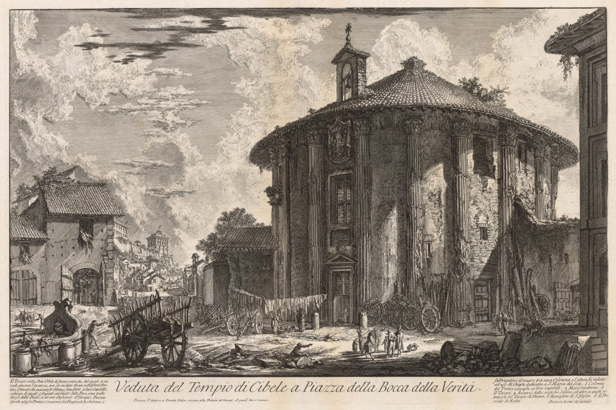 Vues de Rome : Temple de Cybèle - Giovanni Battista Piranesi