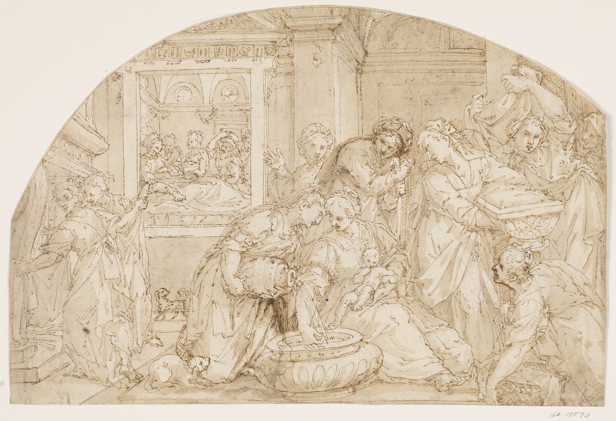 La naissance de Marie - Giovanni Battista Rovere