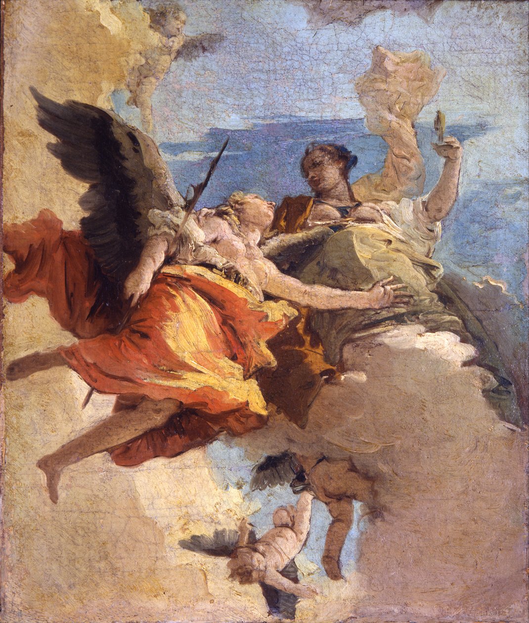 Allégorie de la vertu et de la noblesse - Giovanni Battista Tiepolo