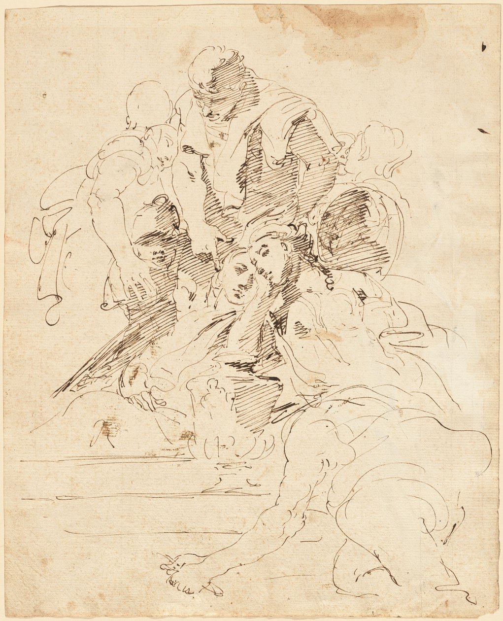 Figures classiques rassemblées autour d