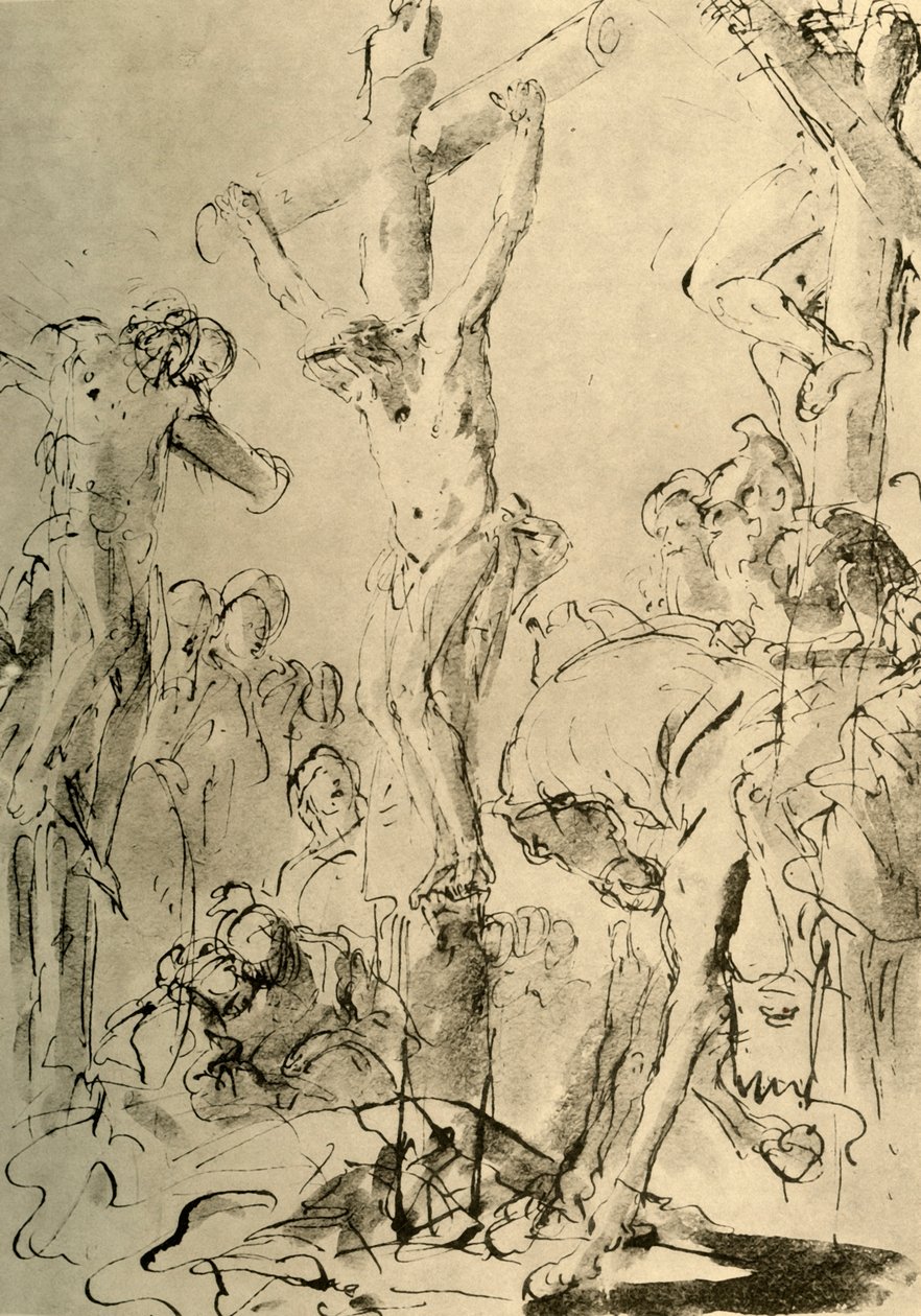Crucifixion, milieu du XVIIIe siècle - Giovanni Battista Tiepolo