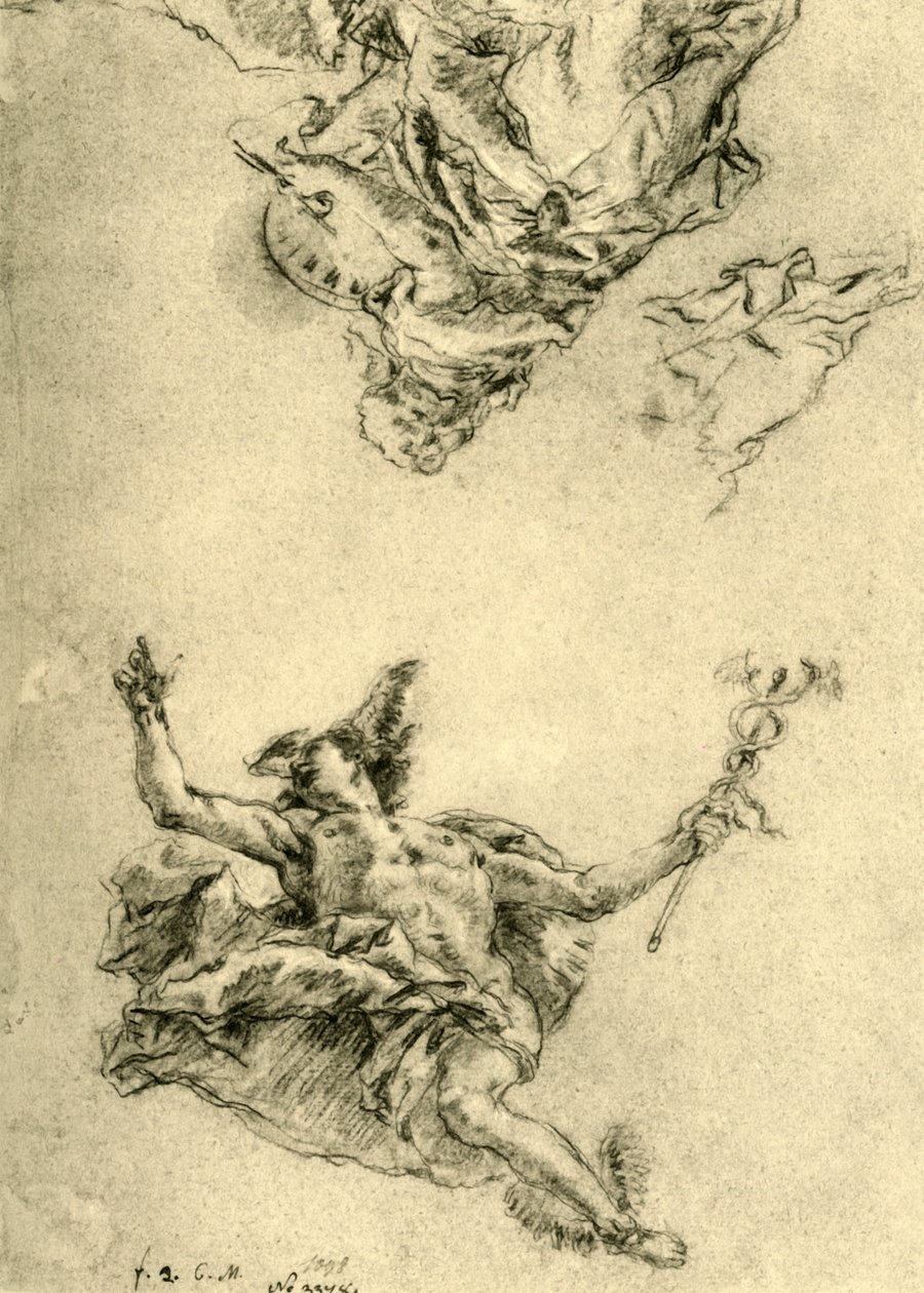 Mercure et la Peinture, 1752-1753, 1928 - Giovanni Battista Tiepolo
