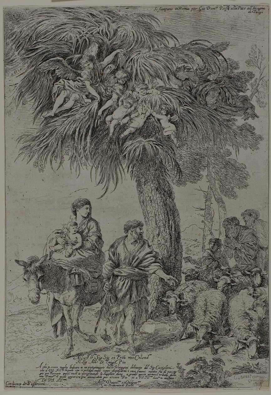La Fuite en Égypte - Giovanni Benedetto Castiglione