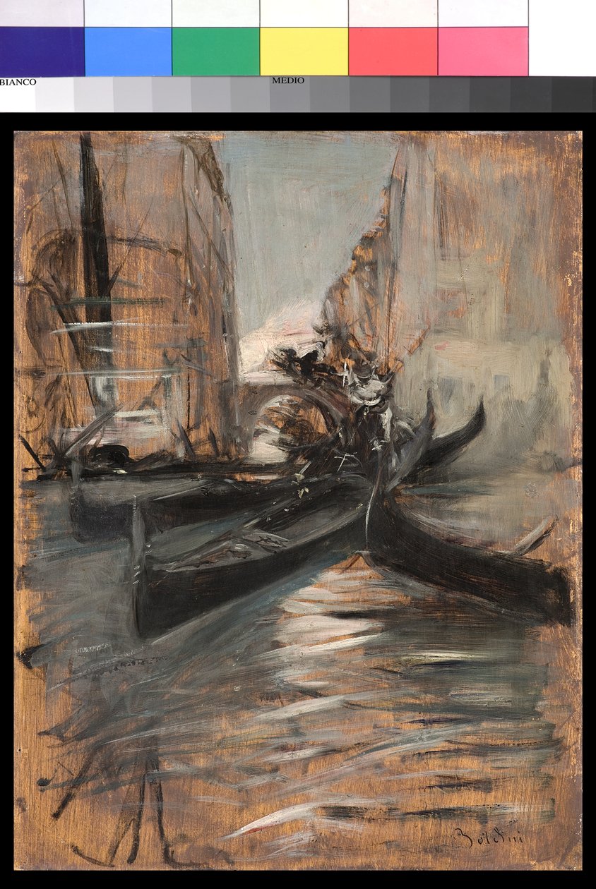 Canal à Venise avec gondoles, 1899-1913 - Giovanni Boldini