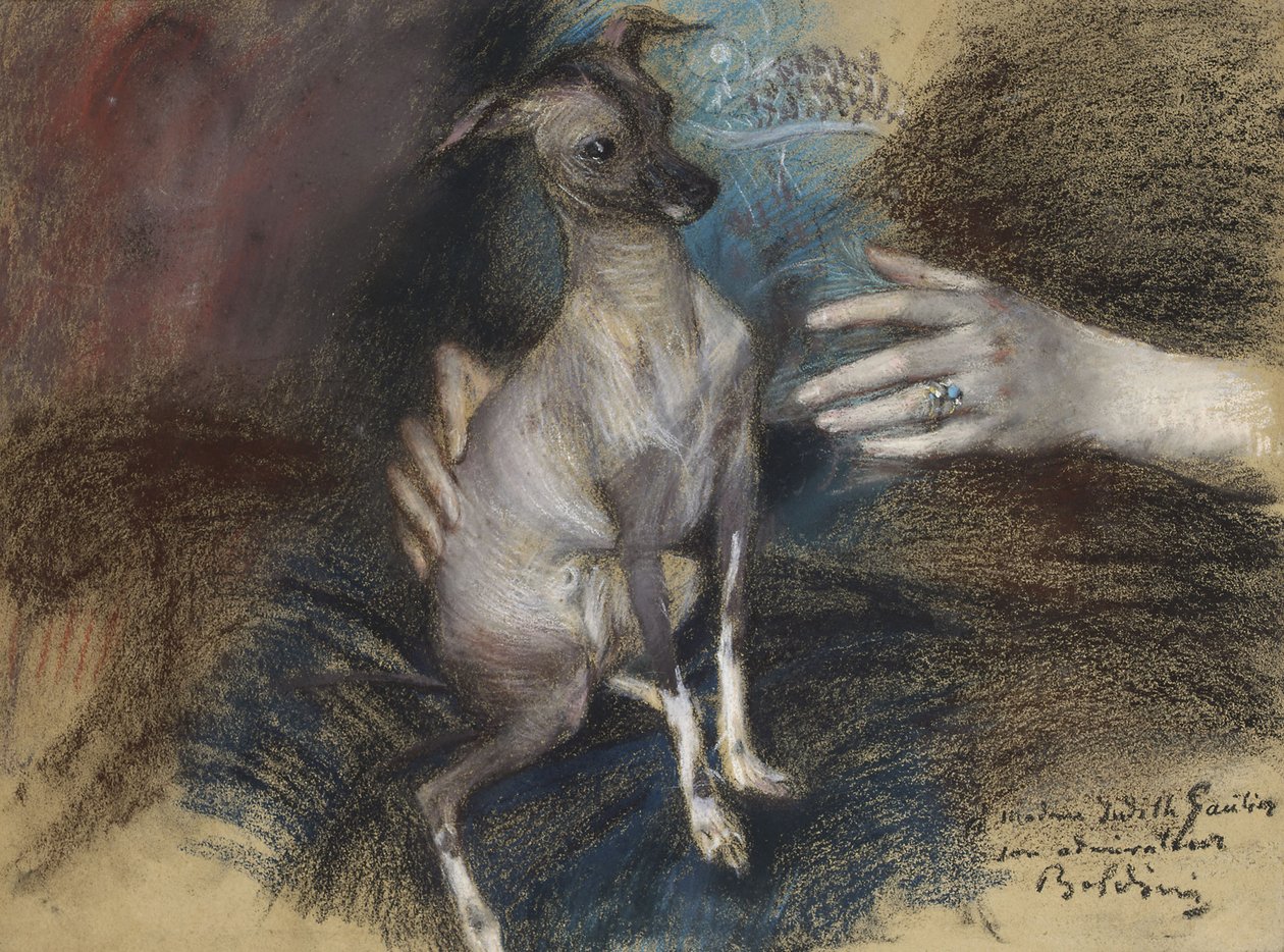 Élégante au chien - Giovanni Boldini