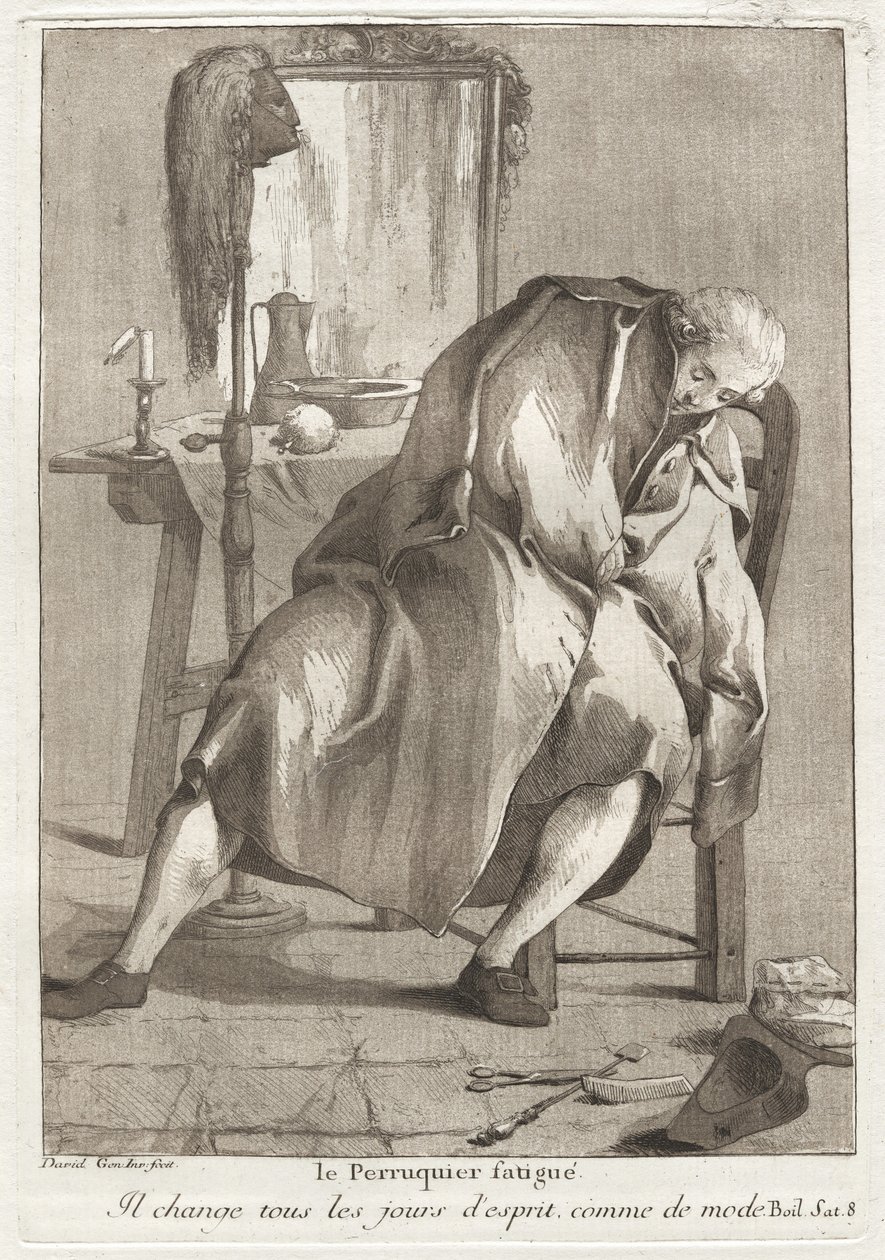 Le Perruquier fatigué - Giovanni David