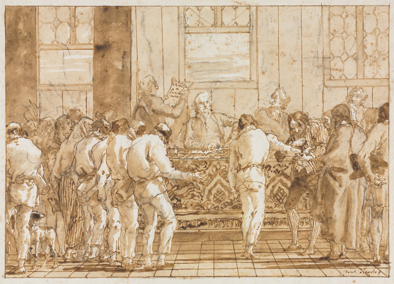 Le Procès, années 1790 - Giovanni Domenico Tiepolo