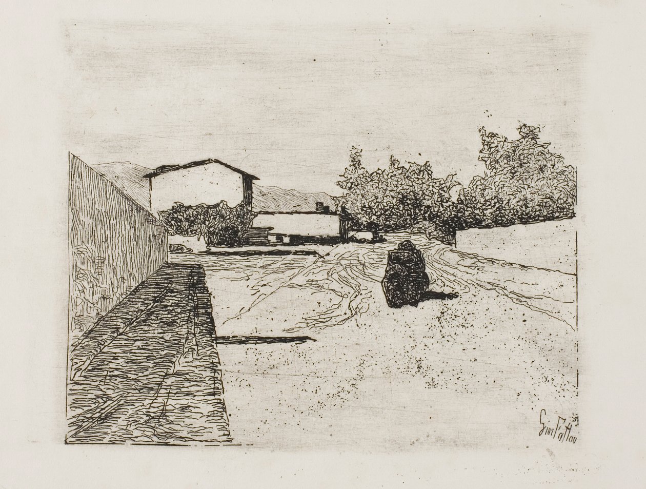 Une rue - Giovanni Fattori