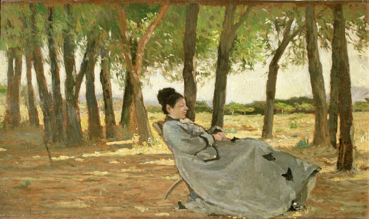 Portrait de Signora Martelli - Giovanni Fattori