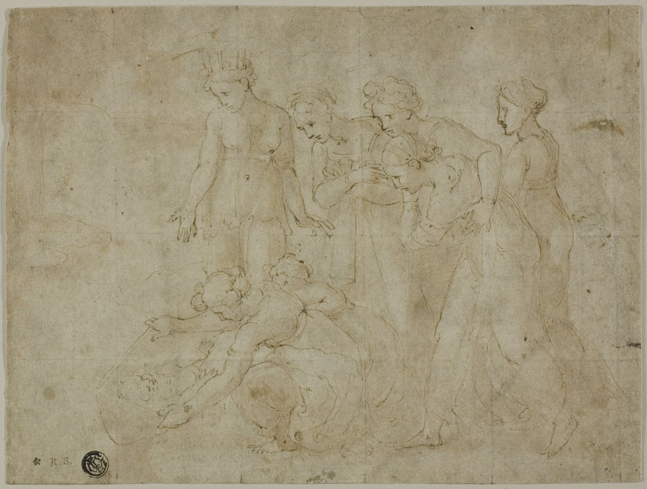 La Découverte de Moïse - Giovanni Francesco Penni