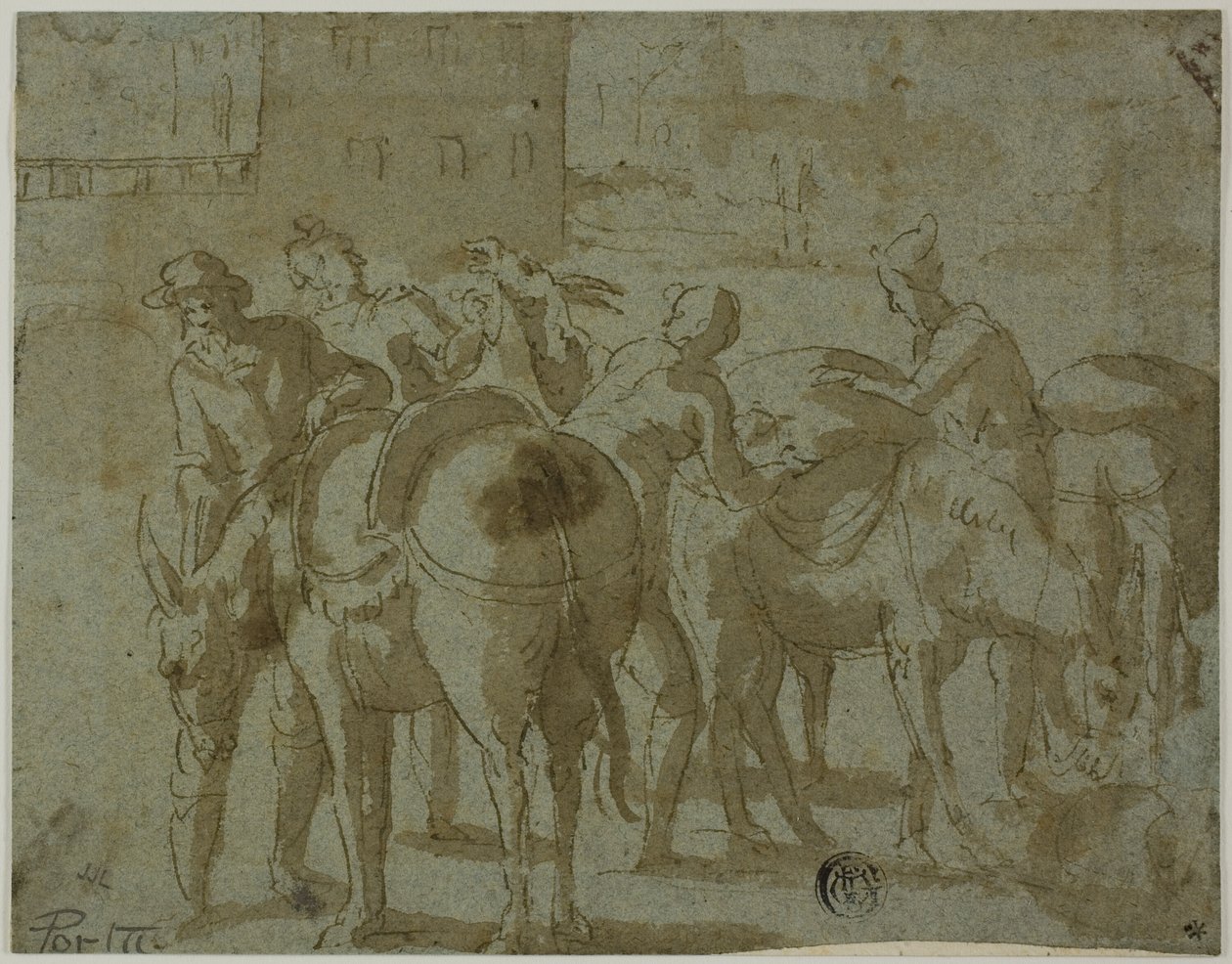 Muletiers et mules - Giovanni Guerra