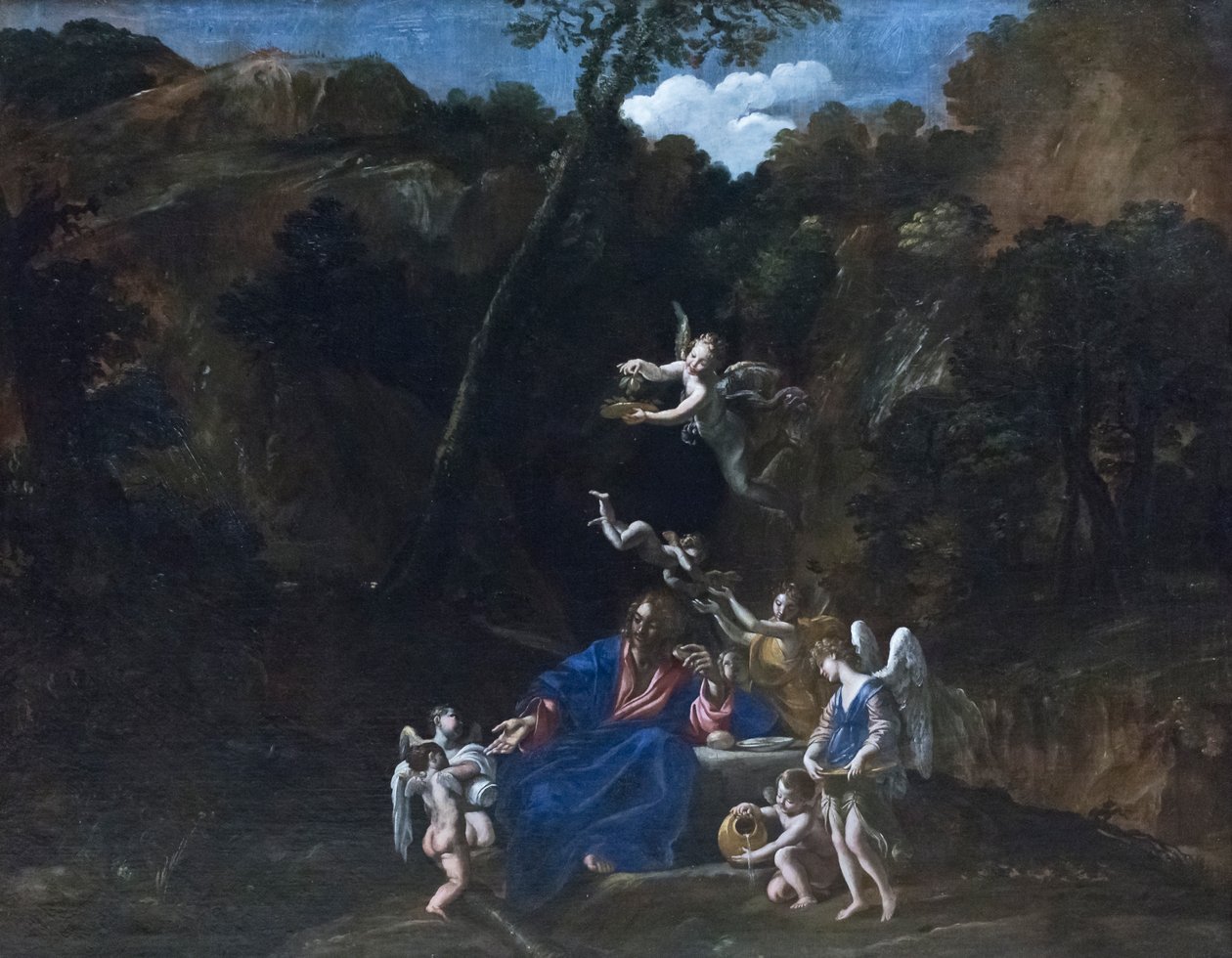 Jésus soigné par les anges - Giovanni Lanfranco