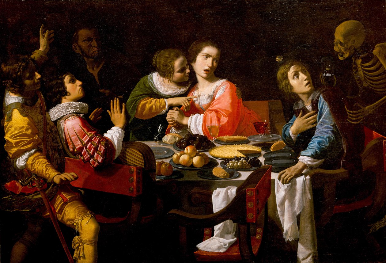 "La Mort vient à la Table du Banquet" - Giovanni Martinelli