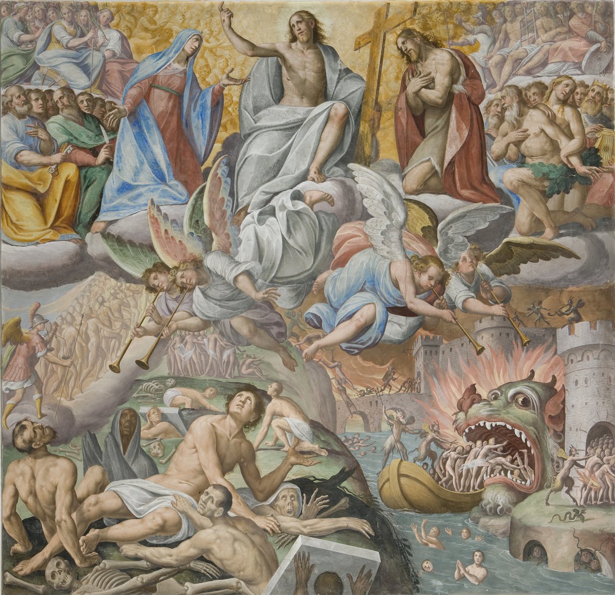 Le Jugement Dernier, (détail), 1614 - Giovanni Mauro della Rovere