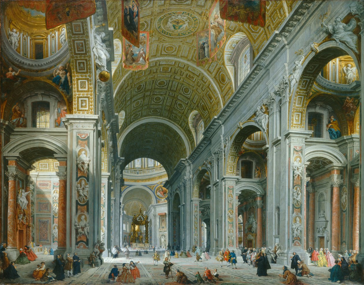 Intérieur de Saint-Pierre, Rome - Giovanni Paolo Pannini