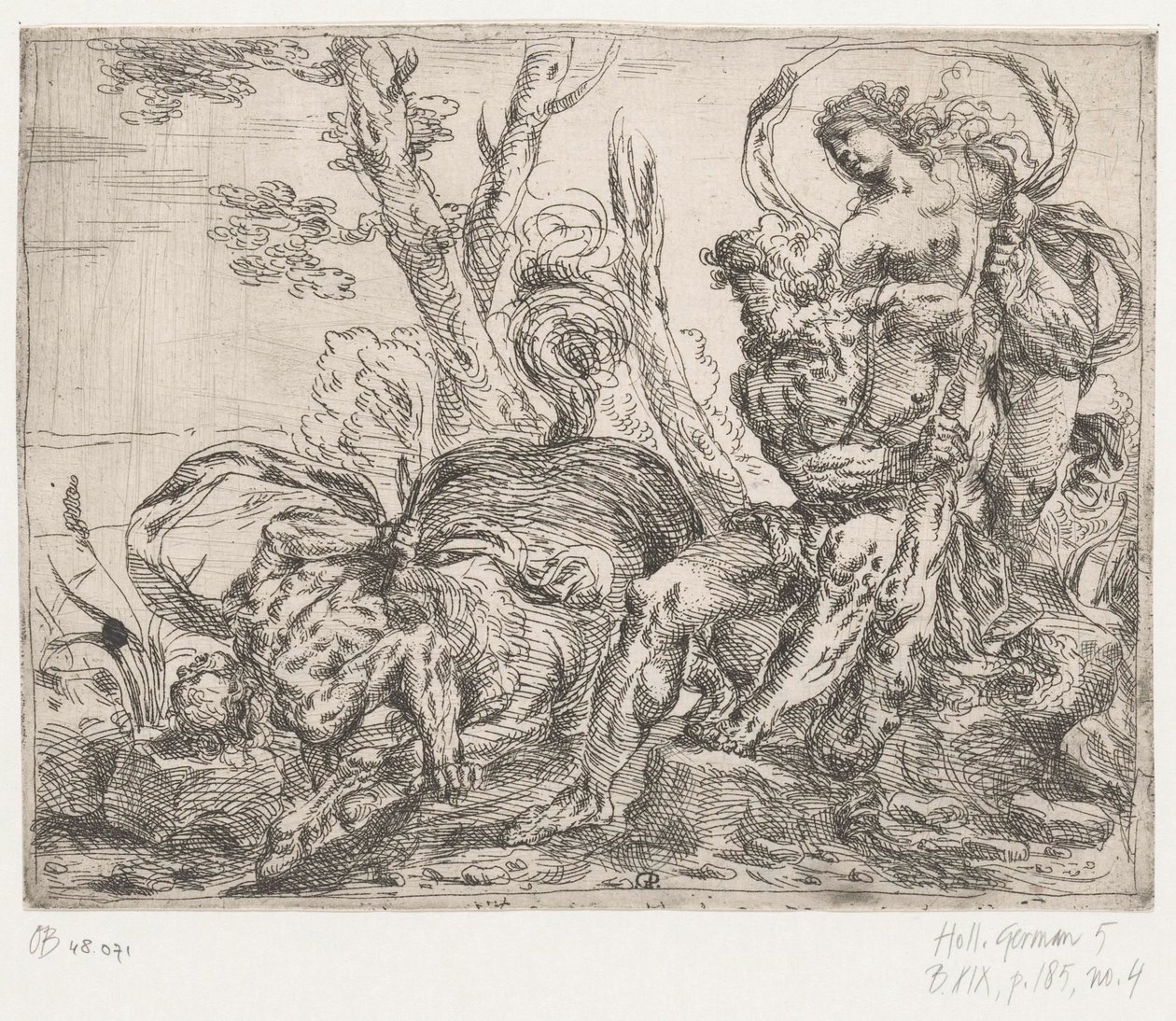 Hercule tue le centaure Nessus - Giovanni Pietro Possenti