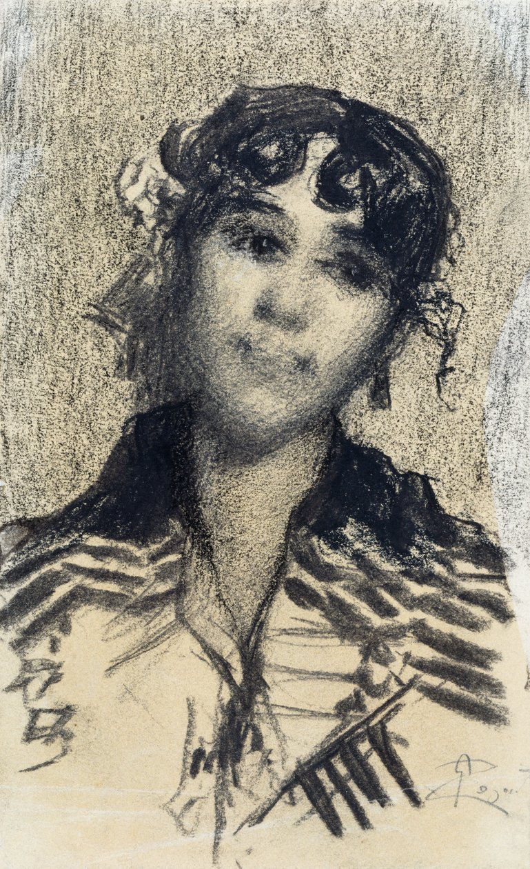 Tête de femme - Giovanni Segantini