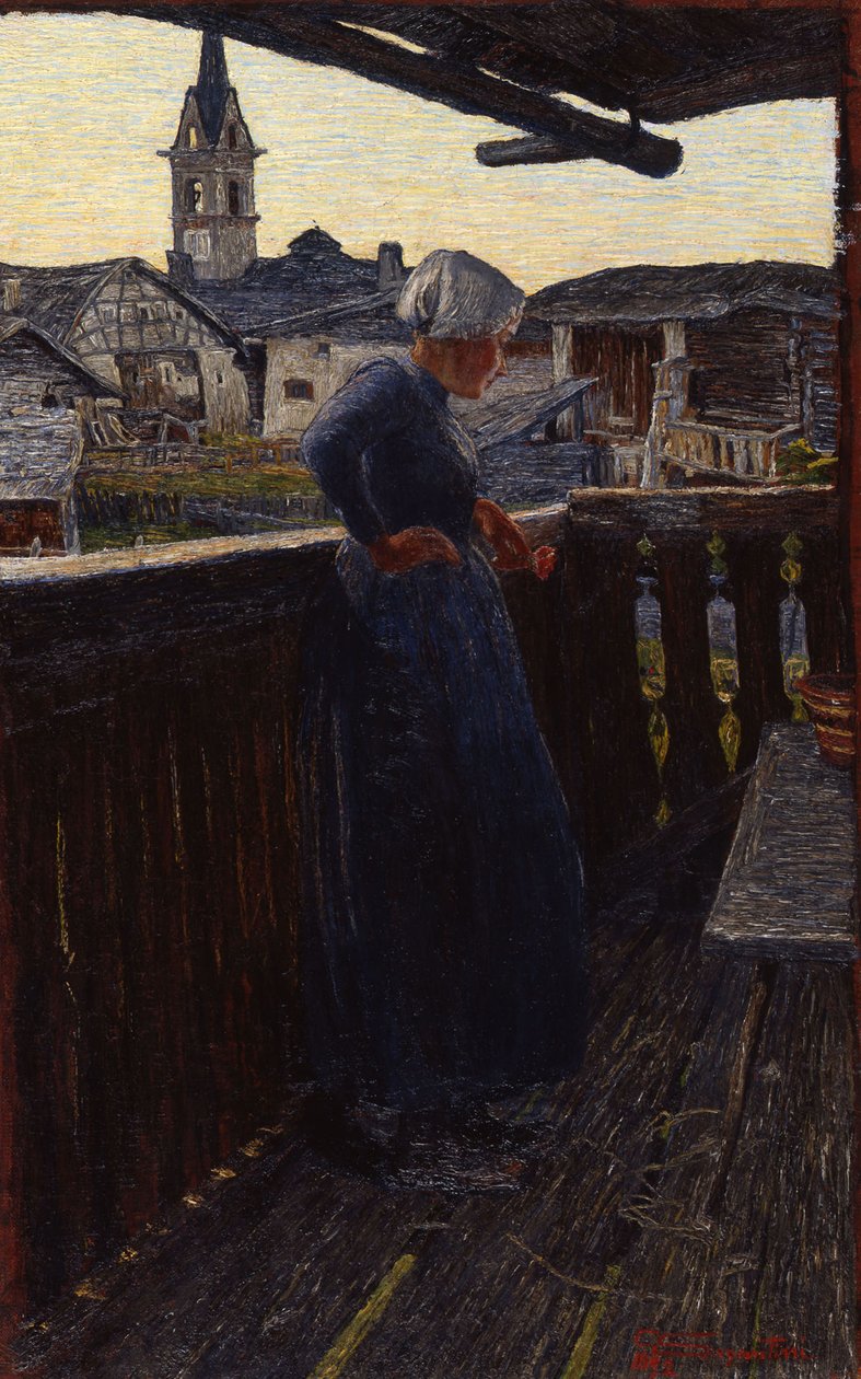 Sur le balcon, 1892 - Giovanni Segantini