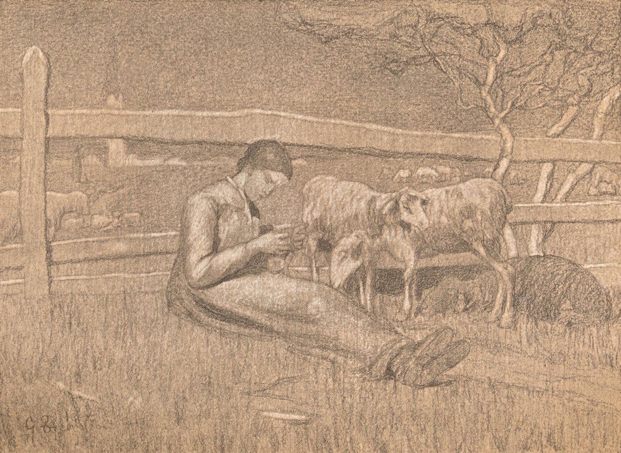 La Bergère, vers 1888 - Giovanni Segantini