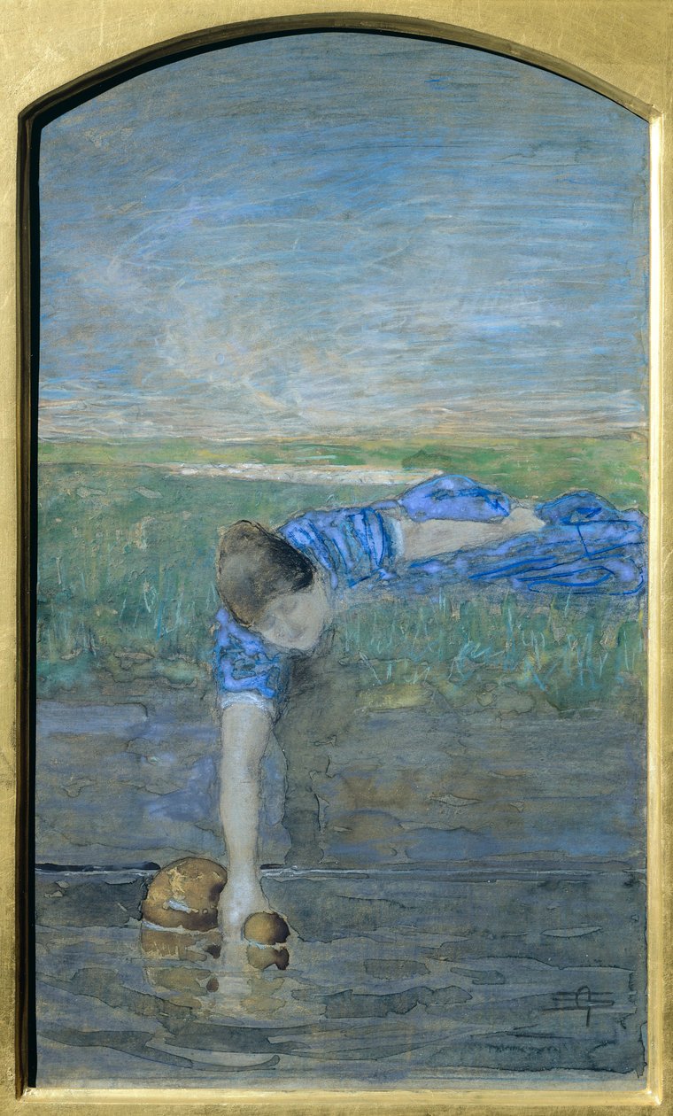 Femmes à la rivière - Giovanni Segantini