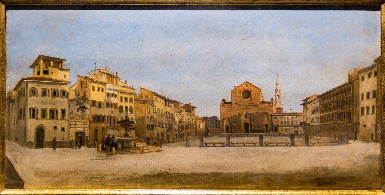 Place Sainte-Croix à Florence - Giovanni Signorini