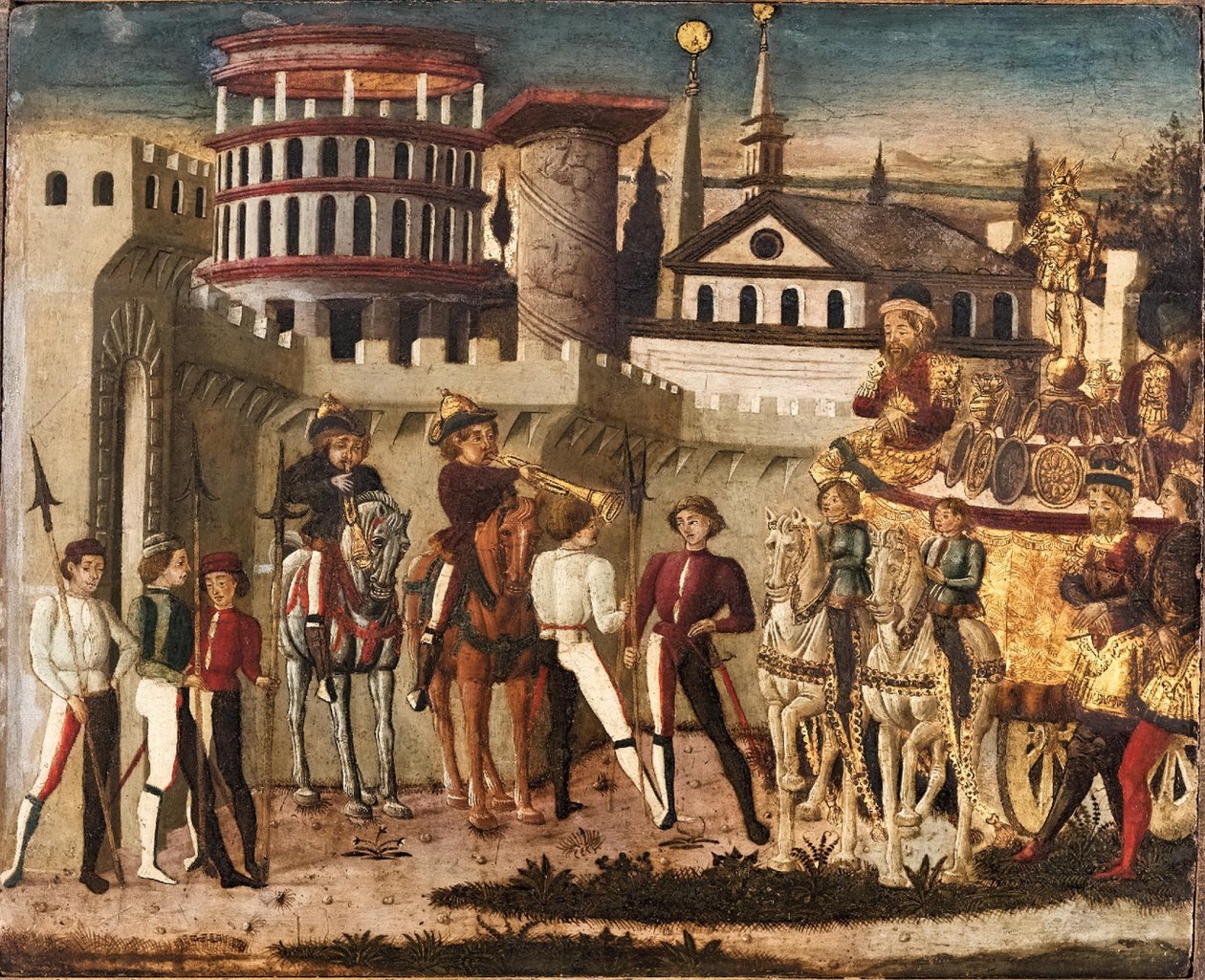 Scène de triomphe à l