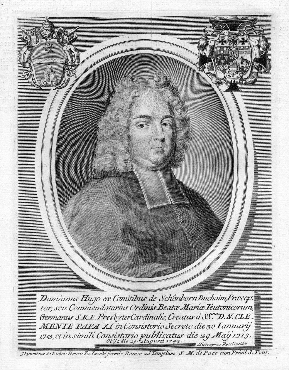 Portrait gravé - Girolamo Rossi