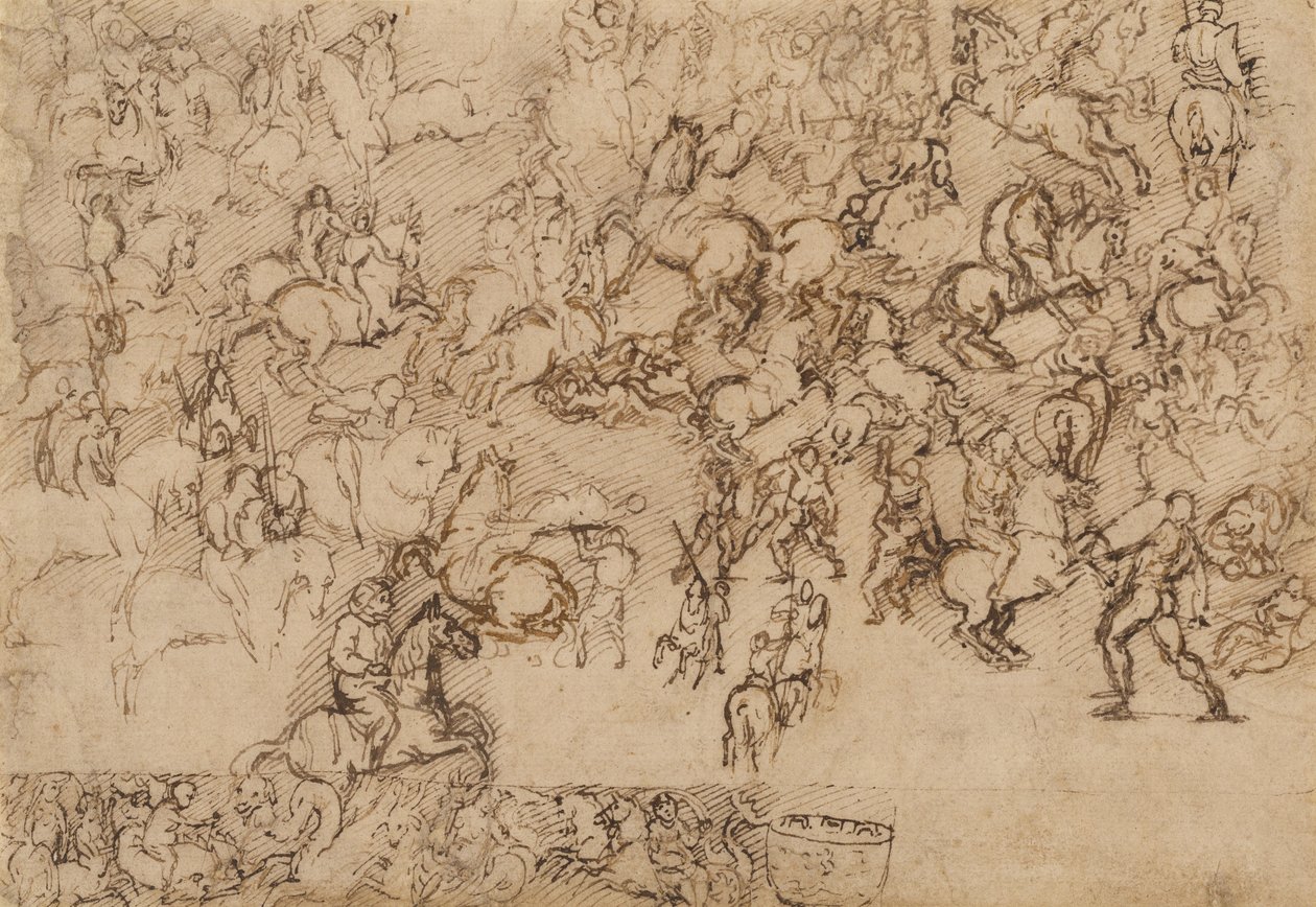 Scène de combat - Girolamo Genga