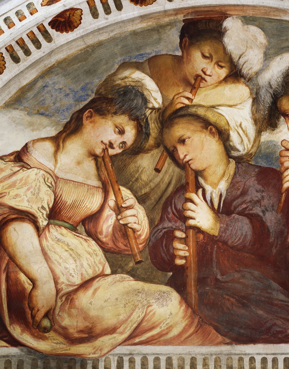 Concert, quatuor de flûtes à bec - Girolamo Romanino