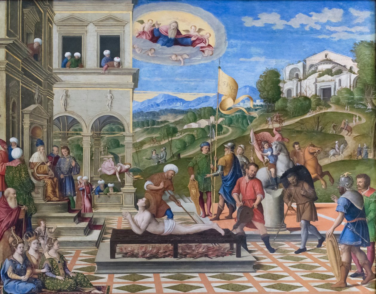 Martyr de Saint Laurent - Girolamo da Santacroce