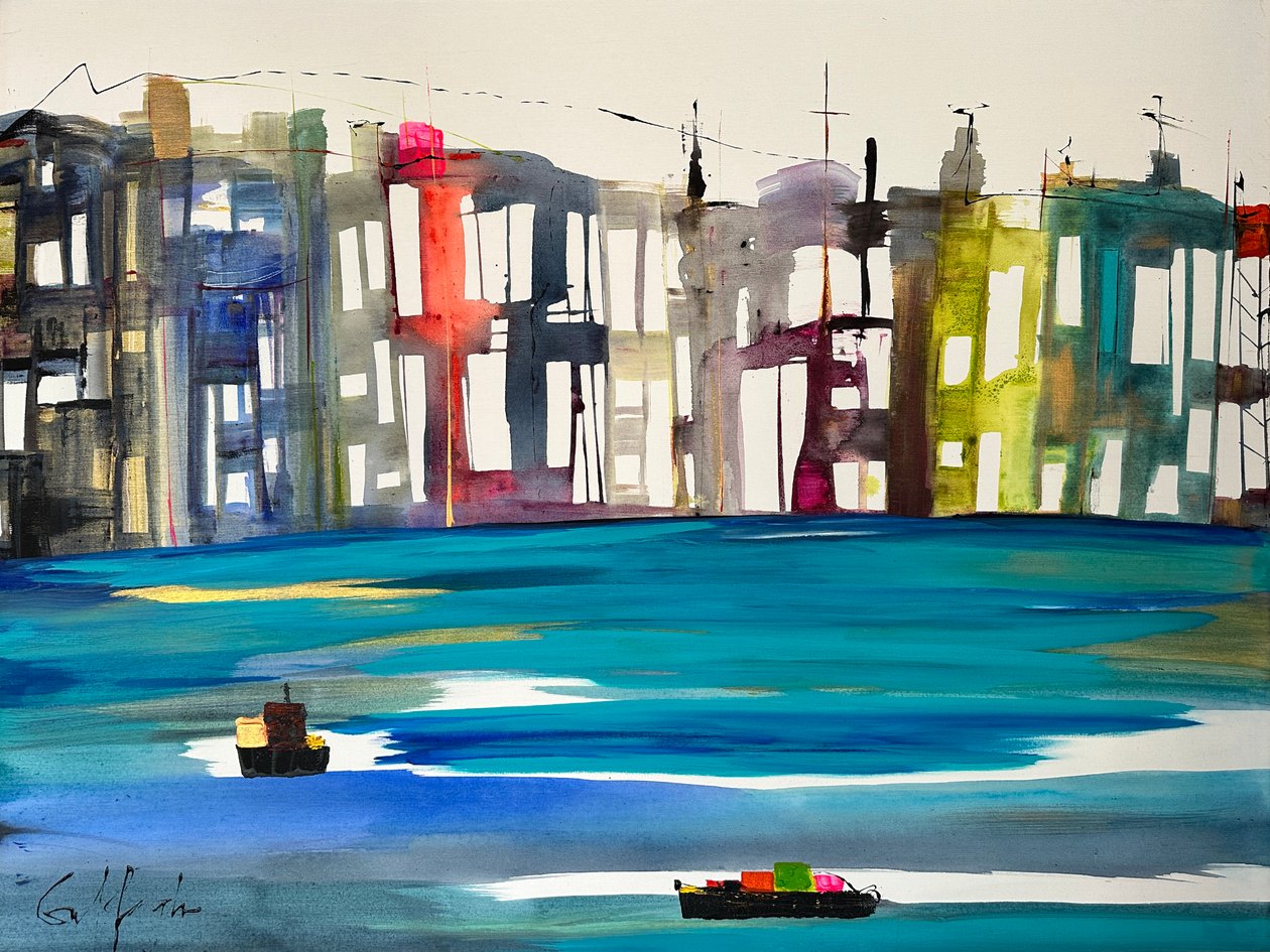 Une journée dans la vie (peinture) - Gisela Gaffoglio