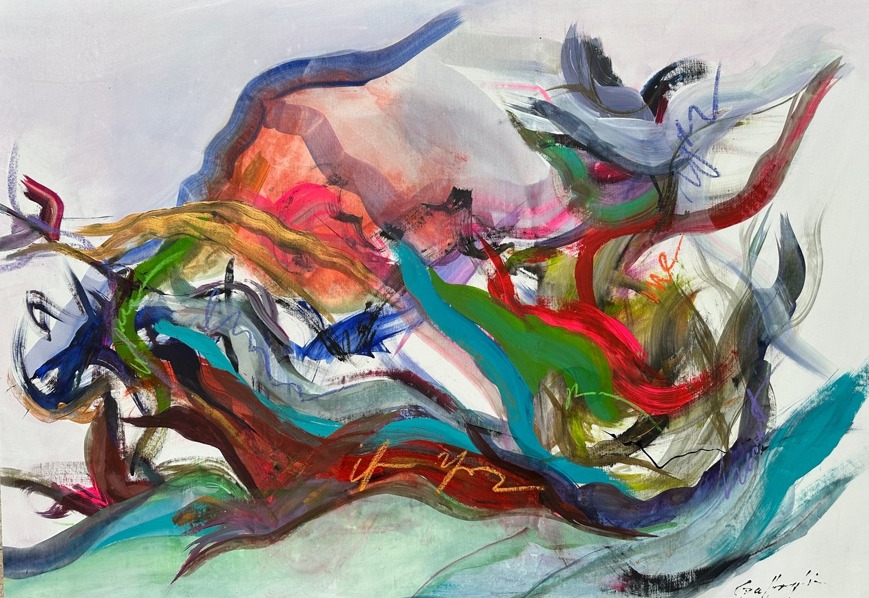 Sentiments enchevêtrés (peinture) - Gisela Gaffoglio