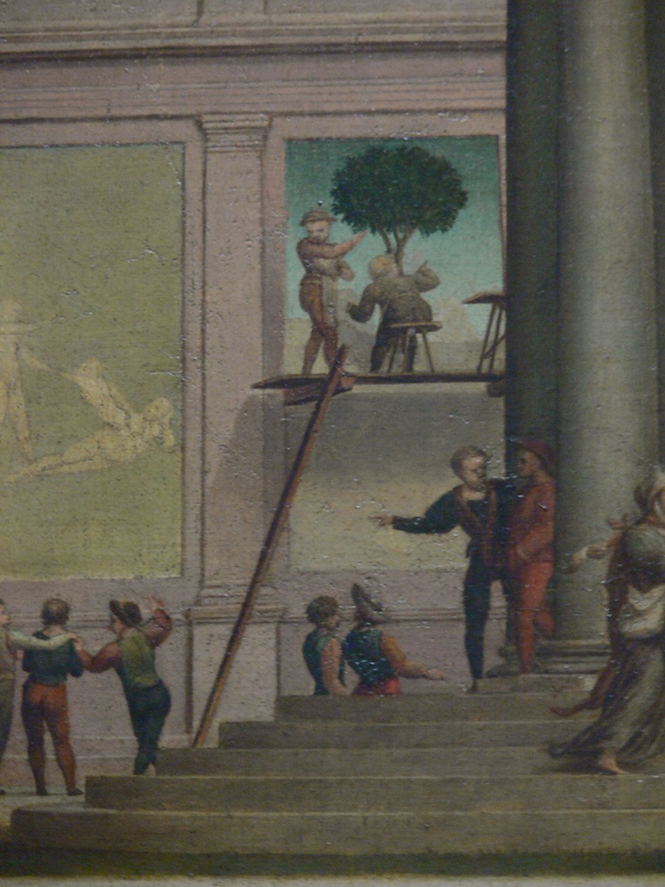 Le rapt de Dina (Genèse 34). Kunsthistorisches Museum Wien, Galerie de peintures, Inv. Nr. 1554, (détail) - Giuliano Bugiardini
