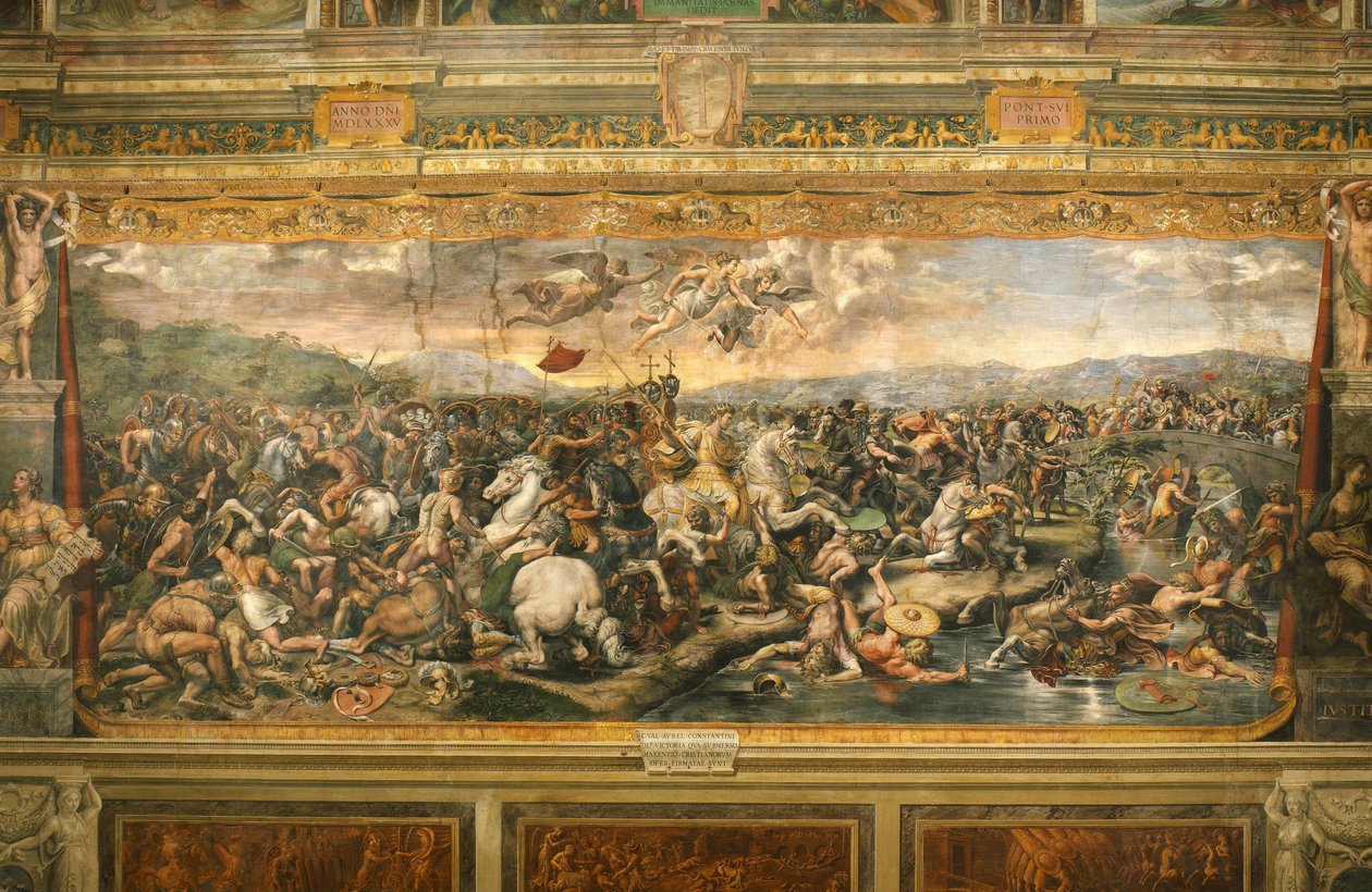 Bataille du Pont Milvius - Giulio Romano