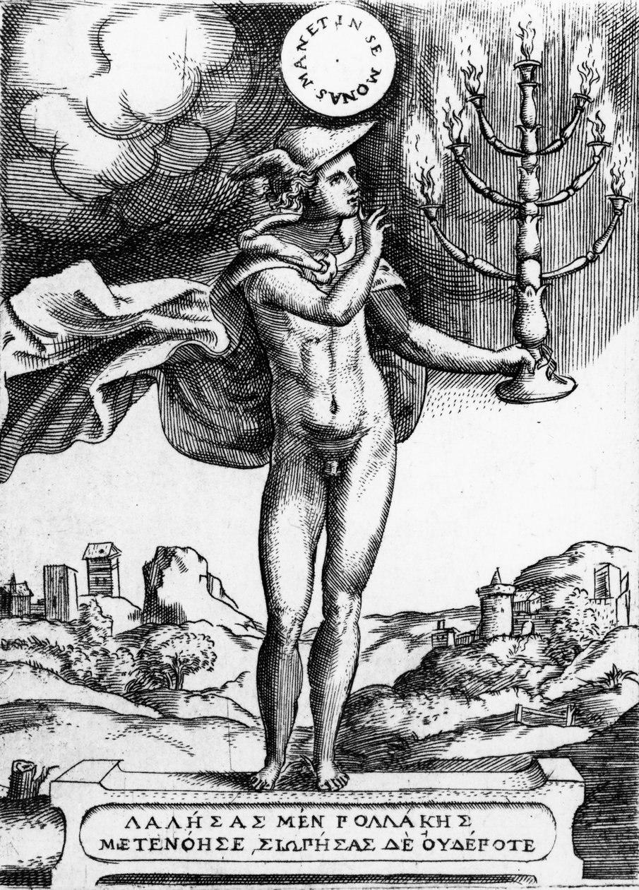 Hermès, 1555 (gravure) - Giulio Bonasone