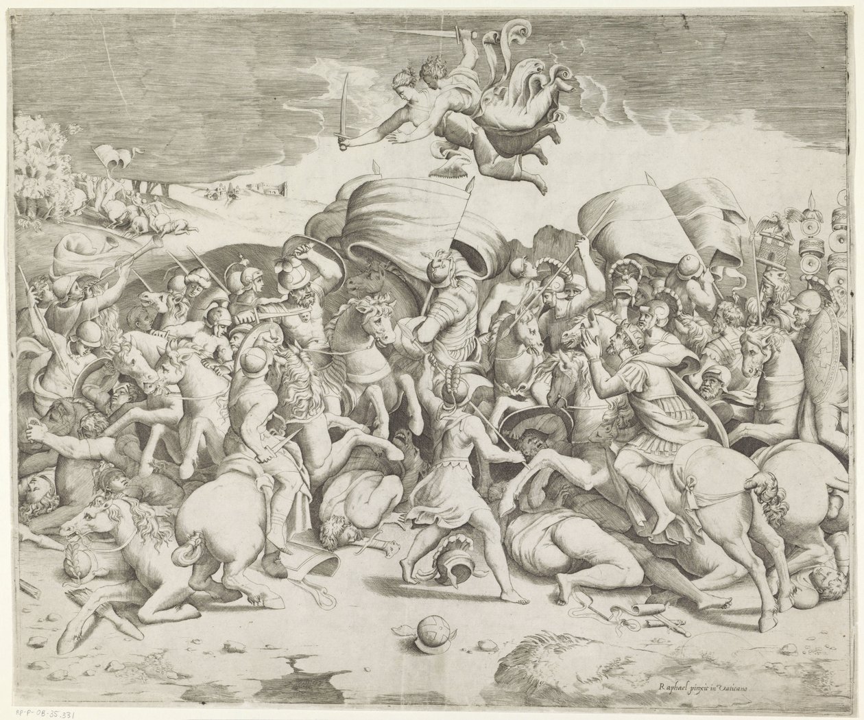 Bataille du pont Milvius - Giulio Bonasone