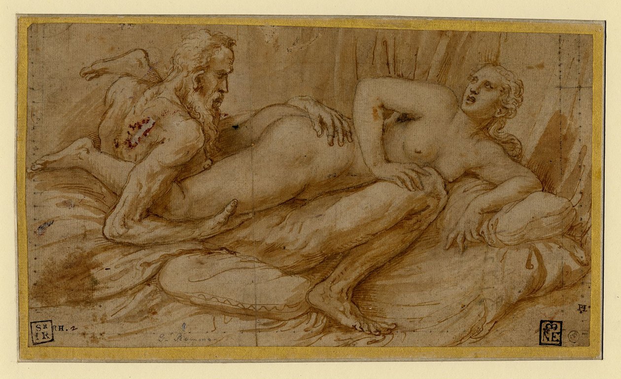 Scène érotique, après 1524 - Giulio Romano
