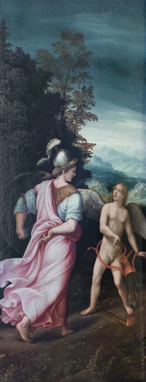 Minerve réprimandant Cupidon - Giulio Romano