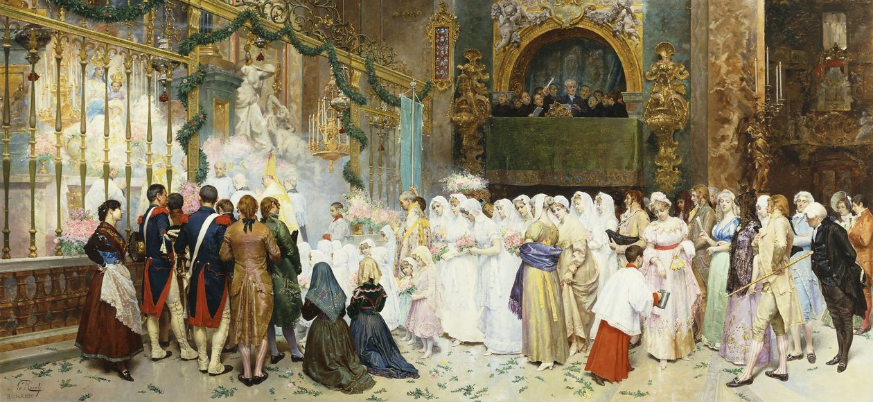 Messe de confirmation, 1870 - Giulio Rosati