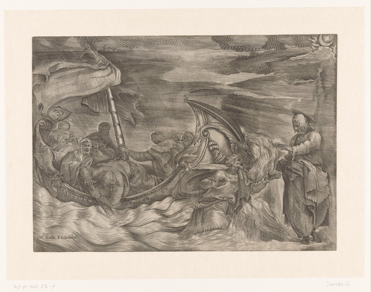 Christ marchant sur l